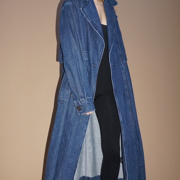 J Brand denim trench coat - Picture 3 of 8